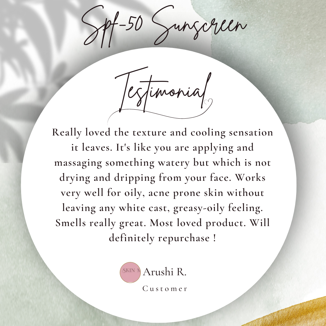 SPF 50- Gel based Sunscreen